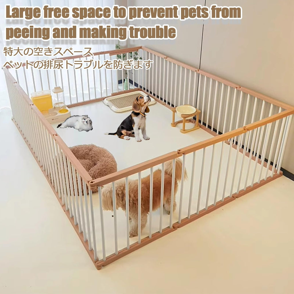 Animal Barrier Fence Pet Playpen Dog Fence Pet Exercise Pen Portable Puppy Play Pen Lightweight Dog Playpen Indoor/Outdoor Dog Playpen 6 Panels Medium Animals House Supplies(12-pack,50CM/19.7