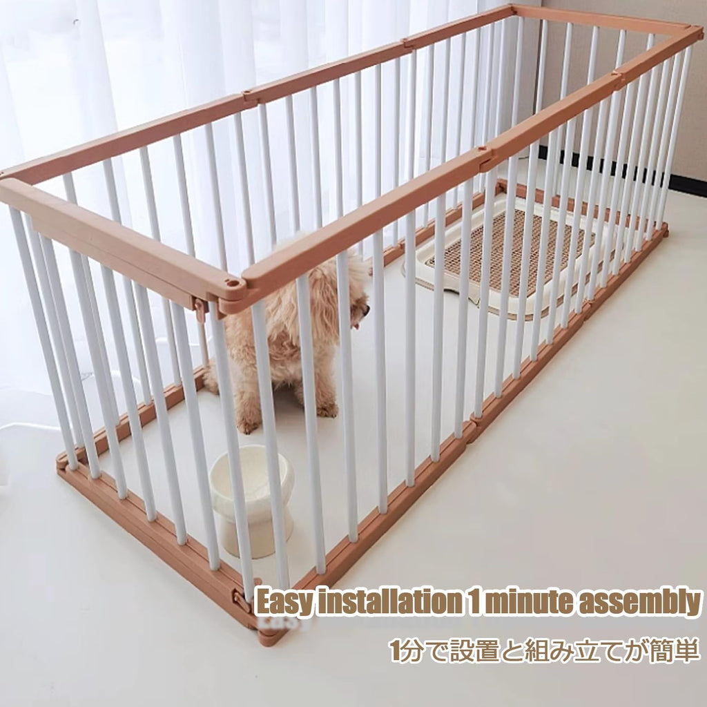 Animal Barrier Fence Pet Playpen Dog Fence Pet Exercise Pen Portable Puppy Play Pen Lightweight Dog Playpen Indoor/Outdoor Dog Playpen 6 Panels Medium Animals House Supplies(12-pack,50CM/19.7