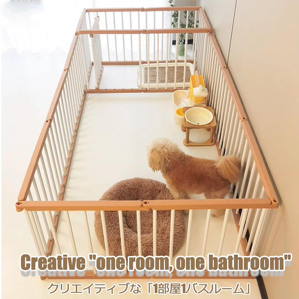 Animal Barrier Fence Pet Playpen Dog Fence Pet Exercise Pen Portable Puppy Play Pen Lightweight Dog Playpen Indoor/Outdoor Dog Playpen 6 Panels Medium Animals House Supplies(12-pack,50CM/19.7