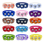 50/100pcs Dog Bow Tie Lots Flower Collar Diamod Accessories Small Dogs Cat Puppy Bowtie Bowties Pet Supplies