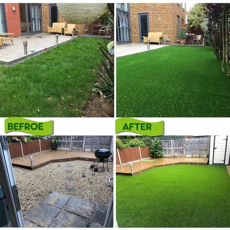 ALTRUISTIC Pet Artificial Grass Mat Customized Sizes,7 x 90 Feet Synthetic Fake Grass Astro Turf Indoor Outdoor Garden Lawn Landscape Faux Grass Rug with Drainage Holes,Puppy Pee Pad for Dogs