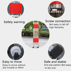 Adjustable Retractable Pet Safety Guardrail - Durable Stainless Steel Traffic Barrier for Garages, Schools, Shopping Malls, Outdoor Use - Secure Your Pets & Enhance Safety