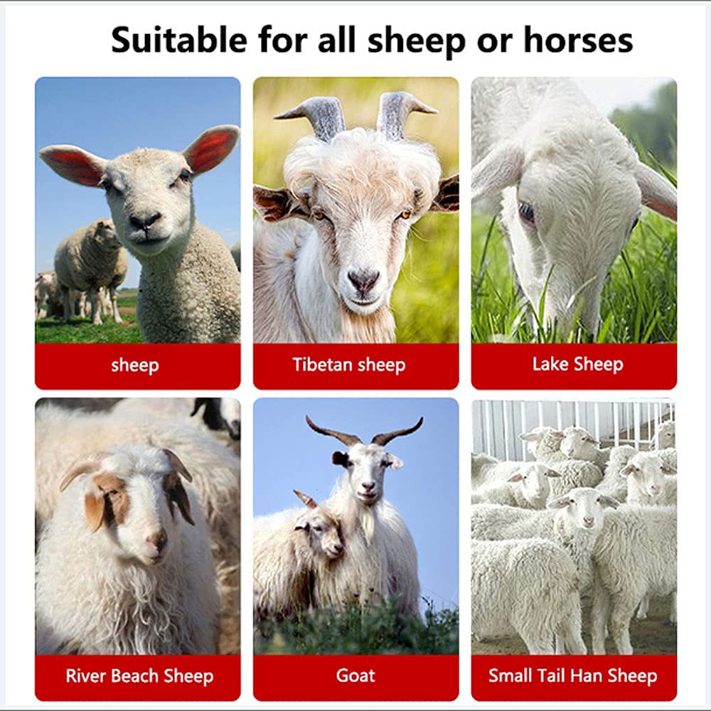 1200W Sheep Shears Electric Clipper 6 Speed Shearing Hand Piece Cutter Grooming Farm Pet Supplies Livestock for Goats, Alpaca, Sheep Hair Trimming Grooming