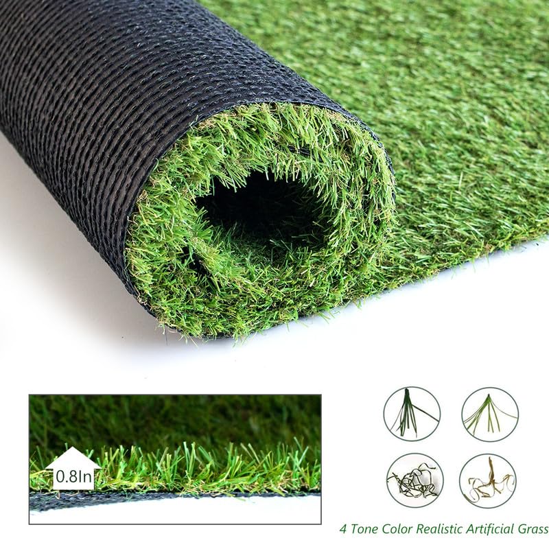 ALTRUISTIC Pet Artificial Grass Mat Customized Sizes,7 x 90 Feet Synthetic Fake Grass Astro Turf Indoor Outdoor Garden Lawn Landscape Faux Grass Rug with Drainage Holes,Puppy Pee Pad for Dogs