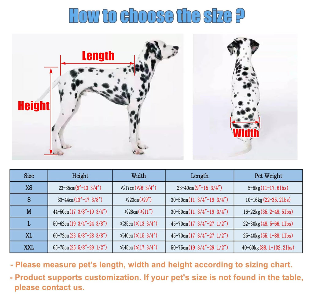Adjustable 4-Wheel Dog Wheelchair for Back Legs - Pet Mobility Aid for All Breeds - Full Support Leg Braces for Small, Medium & Large Dogs - Enhance Mobility & Comfort