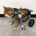 Adjustable Cat Dog Wheelchair 4 Wheels can Become 2 Wheel, Xs to XXL Pet Leg Support Brace for Sprain/Acl Injury/Arthritis, Mobility Devices(Blue,XL)