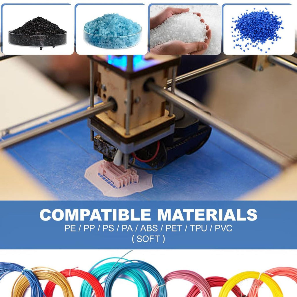 3D Printer Extruders,Desktop Plastic Recycled PET Filament Maker,Output Filament 500–1000g/H