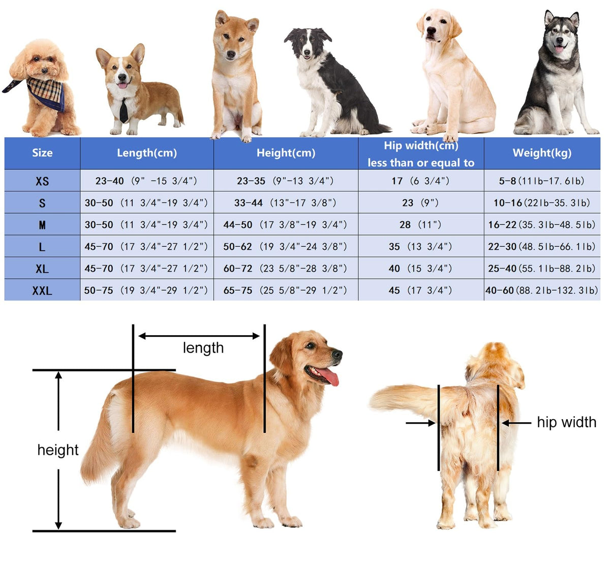 2 Tires Dog Wheelchair for Pet Mobility, Light Weight Dog Walk Support Leg Brace Adjustable, Large Medium Small Pets Wheel Chair for Hip Support(Size XXL)