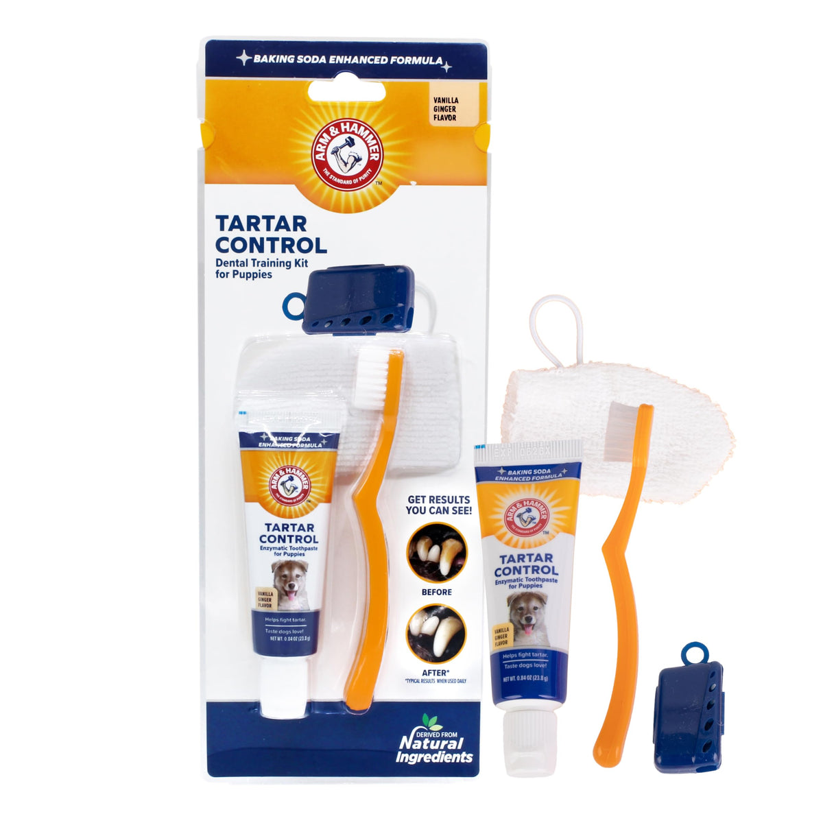 Arm & Hammer, Dog Toothbrush, Dog Toothpaste, Puppy Dental Kit, 60 Pack
