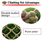 16x26FT Outdoor Safety Net - Anti-Fall Climbing & Balcony Protection, Durable Jute Hemp Rope Mesh for Kids, Pets, Trucks & Trailers, Retro Design
