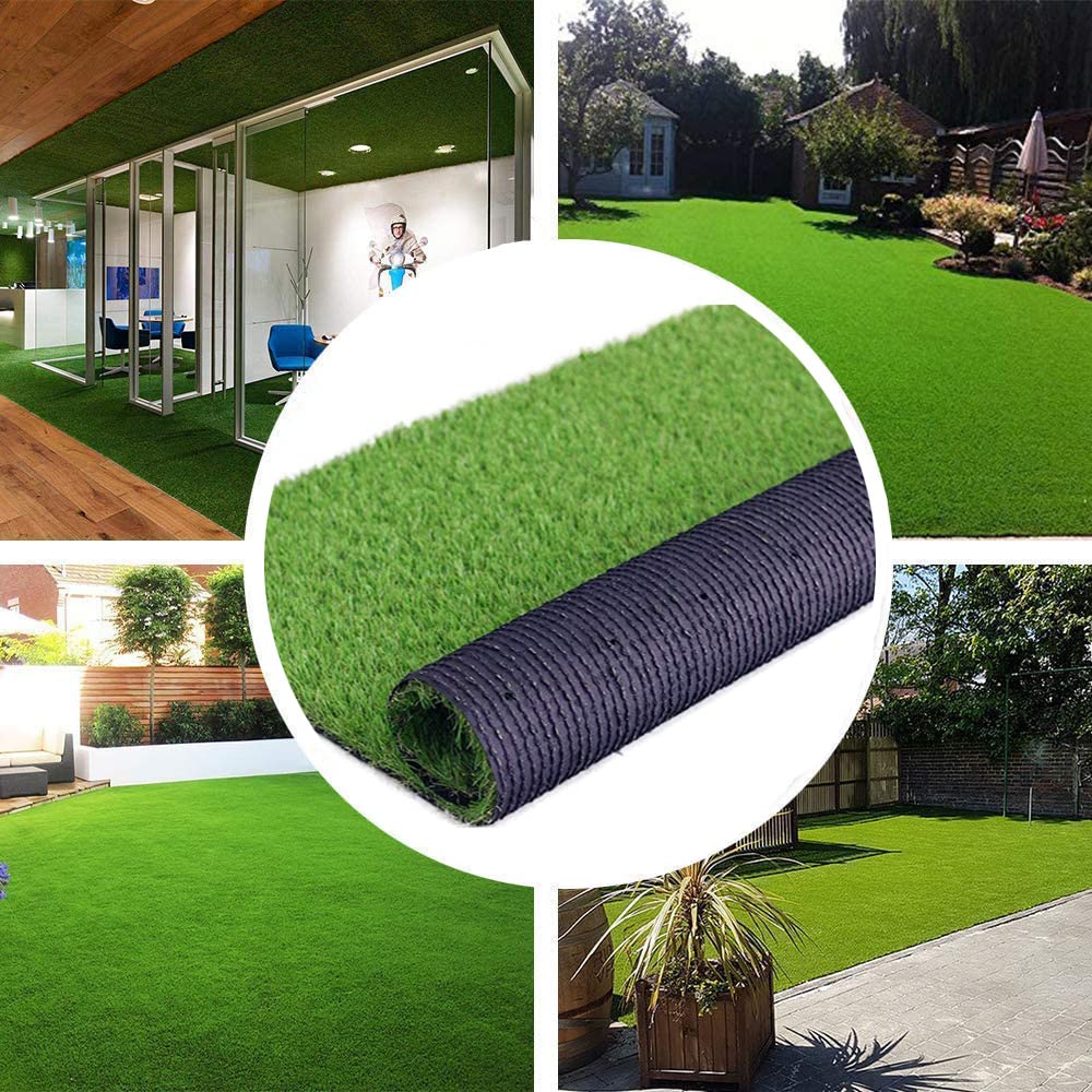 Artificial Grass for Dogs Indoor Outdoor Rug Carpet Customized Sizes Fake Grass for Pets, Realistic Artificial Turf Rug for Patio, Blade Height 1.38 Inch 6Feet X 48Feet