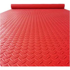 1/8 Inch Thick Large Outdoor Waterproof Rubber Mat with Diamond Plate Design for Home Gym, Dog Crate, Patio, Garage, Balcony