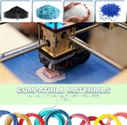 3D Printer Filament Maker Machine, Extruder for Home Lab, 0-350°C Temperature Range, Compatible with PE ABS TPU PET for Custom Printing