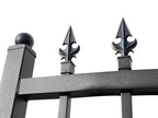 20x7ft BiParting Driveway Gate Galvanized Steel Deer Design with Frame