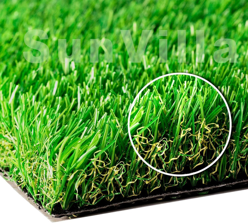 Artificial Grass Rug Indoor Outdoor, 13ft x 25ft (325 Square FT) Realistic Thick Synthetic Fake Grass Mat for Dogs, Garden Lawn Landscape Patio Grass