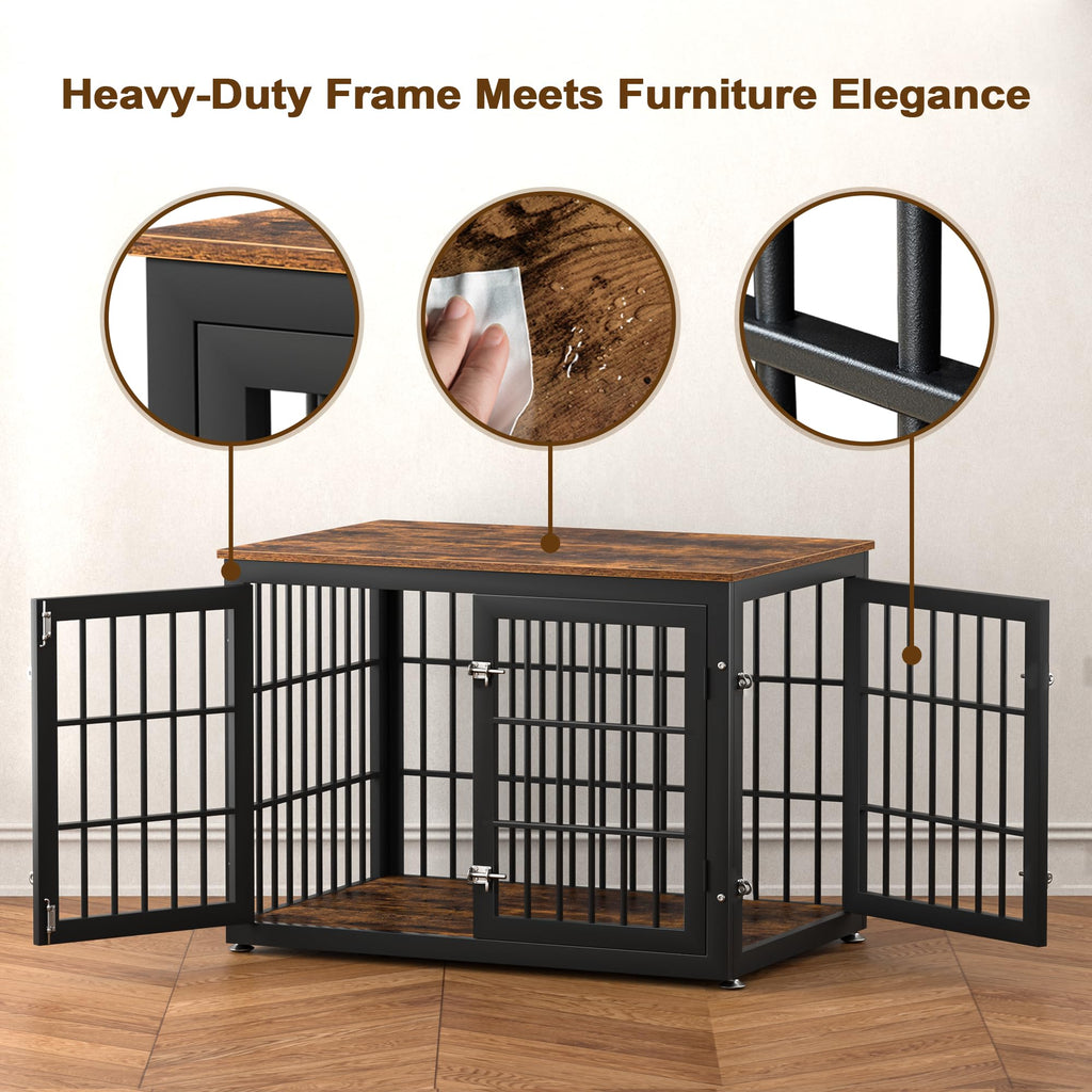 38" Heavy Duty Dog Crate Furniture for Large and Medium Dogs