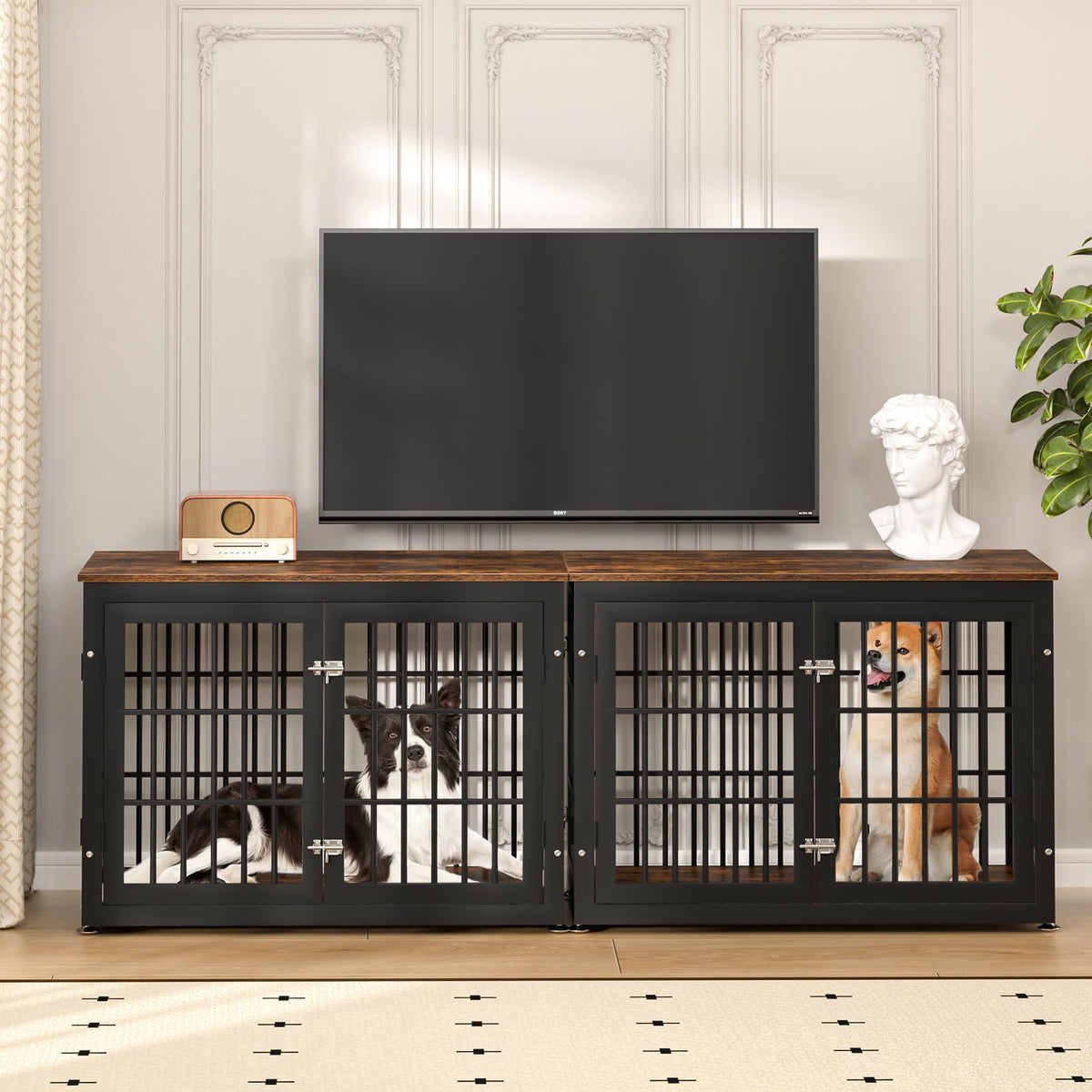 38" Heavy Duty Dog Crate Furniture for Large and Medium Dogs