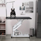 42" Z-Lift Hydraulic Dog Cat Pet Grooming Table Heavy Duty Big Size with Adjustable Arm Noose