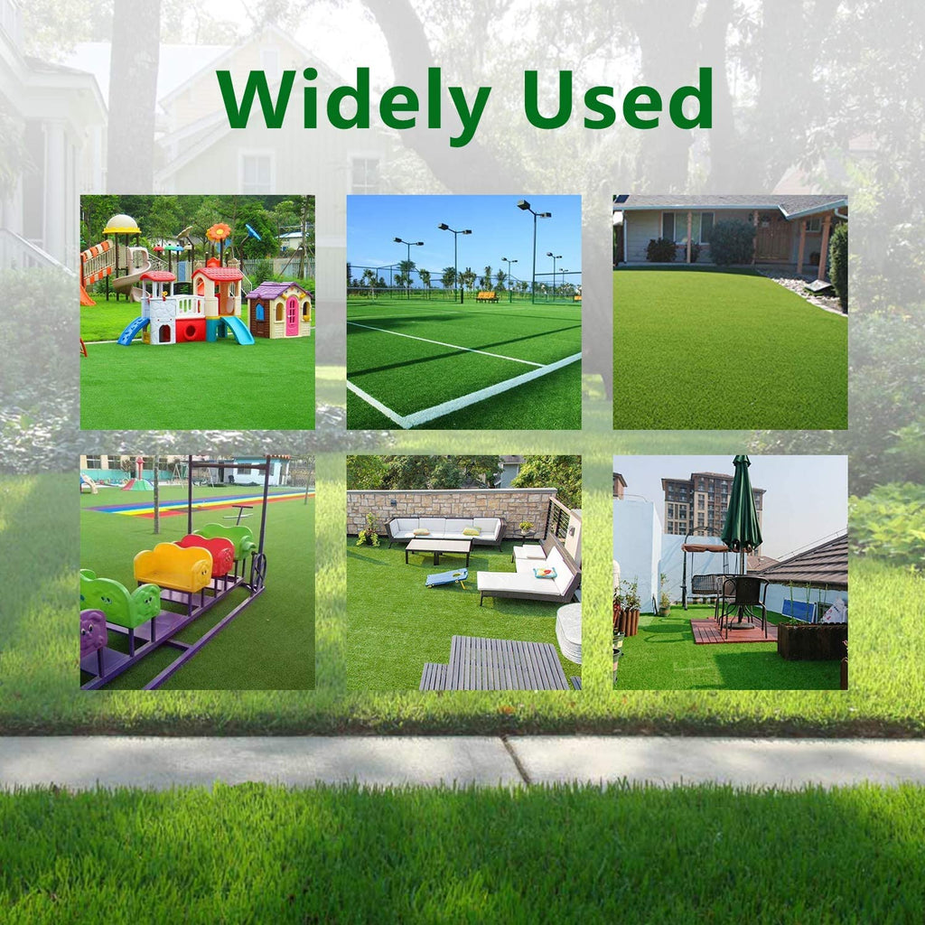 Artificial Grass for Dogs Indoor Outdoor Rug Carpet Customized Sizes Fake Grass for Pets, Realistic Artificial Turf Rug for Patio, Blade Height 1.38 Inch 6Feet X 48Feet