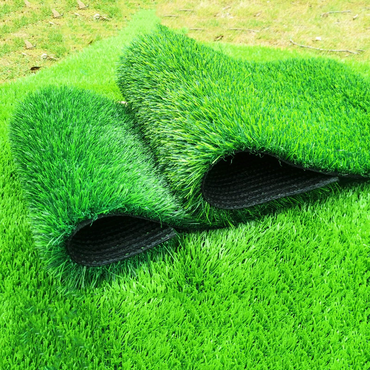 Artificial Grass Door Mat, Indoor/Outdoor Rug Green Turf Perfect for Multi-Purpose Home Entryway Scraper Doormat Dog Mats (3x9m/9.8x29.5ft)