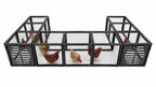 Anleolife Chicken Tunnel, Predator Proof Galvanized Modular Chicken Run