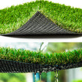 Artificial Grass Synthetic Thick Fake Grass Rug 8 FT x 47 FT, FREADEM Dog Artificial Turf Grass Mat with Drainage, for Outdoor Lawn, Garden, Patio, Landscape, Balcony, Pet Mat, 1.38" Pile Height