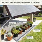 99% Aluminum Shade Cloth, Heavy Duty Reflective Sun Shade Mesh Tarp with Grommets for Outdoor Patio, Garden, Car Cover, Dog Kennel & Greenhouse Canopy(26x66ft/8.0x20m)