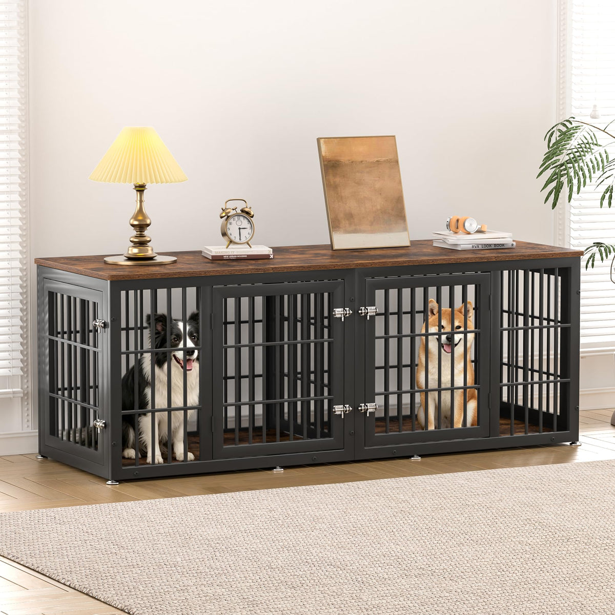 38" Heavy Duty Dog Crate Furniture for Large and Medium Dogs
