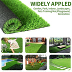 Artificial Grass Rug Indoor Outdoor, 13ft x 25ft (325 Square FT) Realistic Thick Synthetic Fake Grass Mat for Dogs, Garden Lawn Landscape Patio Grass