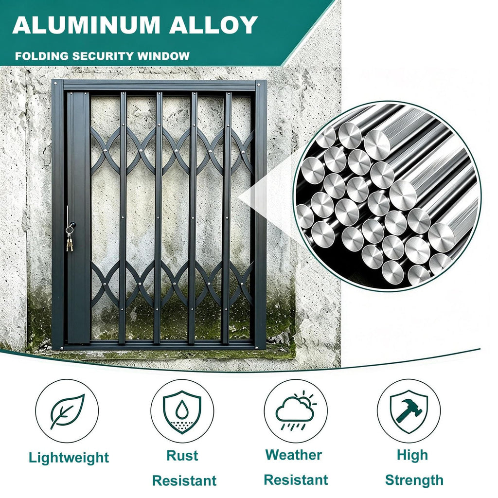Anti Theft Heavy Duty Security Gate, Collapsible Retractable