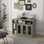 47-Inch Dog Crate Furniture with Storage for Medium and Large Dogs, Gray